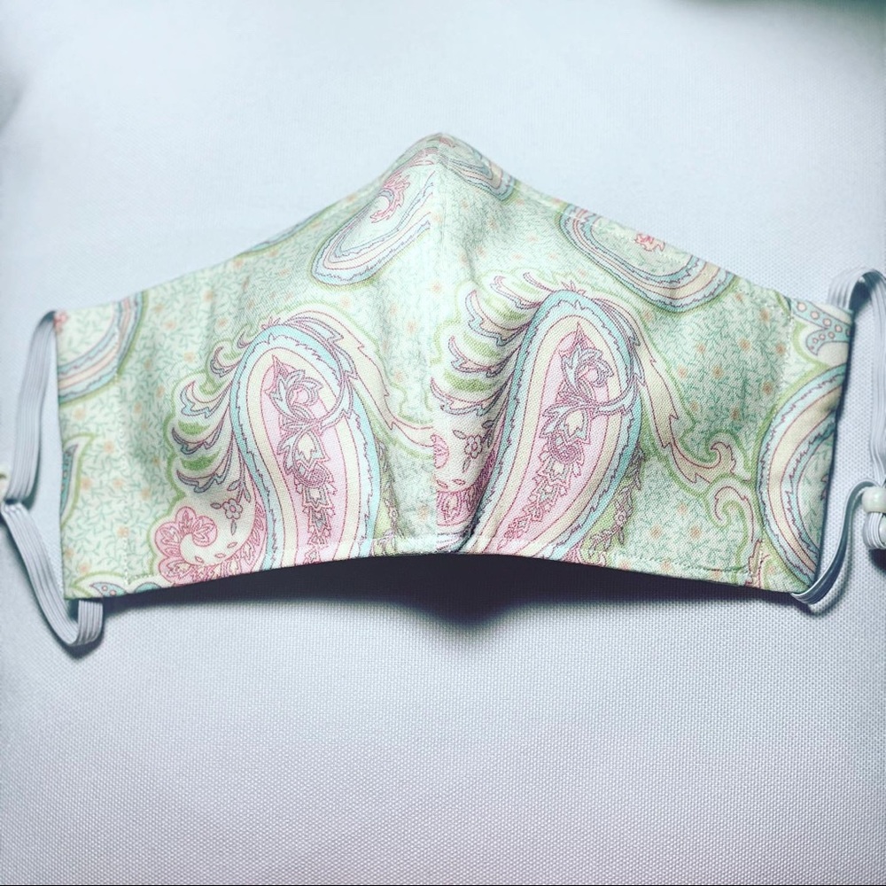 Green handmade facemask